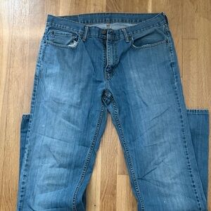 Signature by Levi Strauss Men's Straight Blue Jeans 33x34